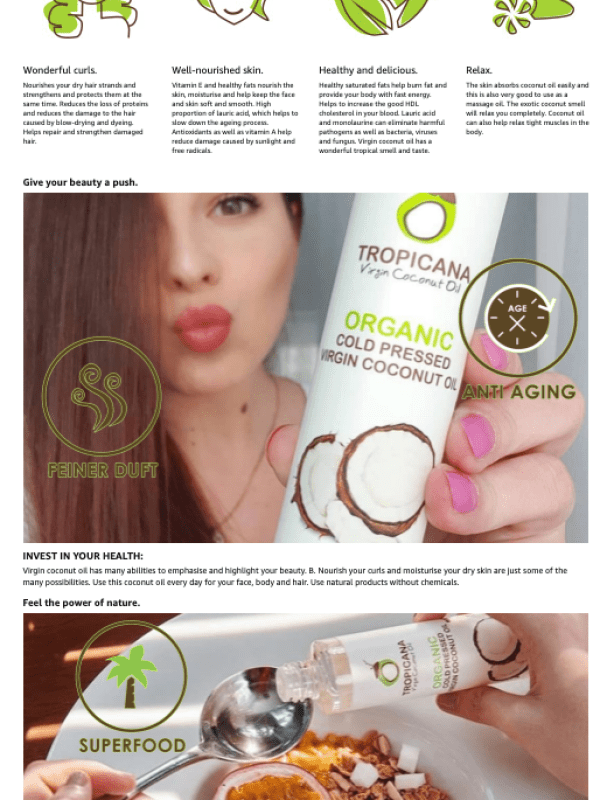 Coconut oil - A+